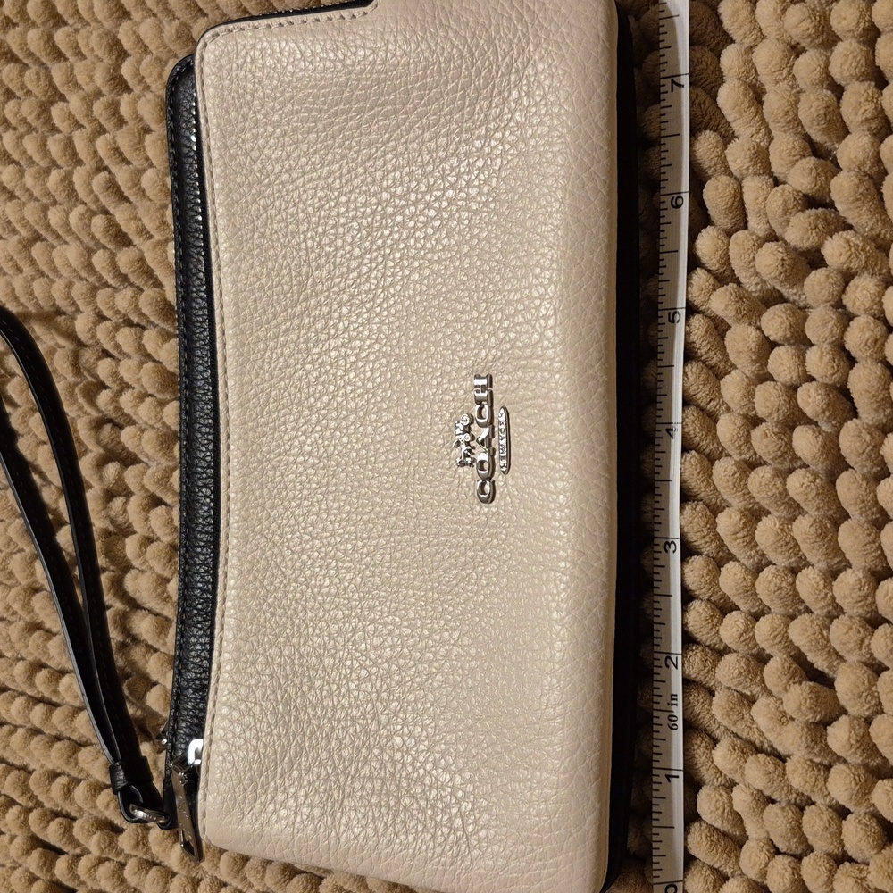 Classic & Chic Coach Double Zip Wristlet [B9-] NWT Price Firm☆